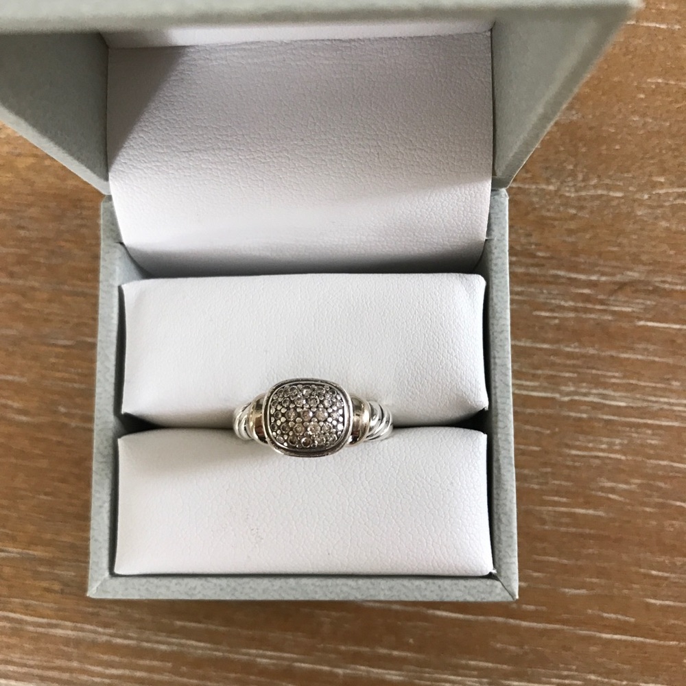 David yurman pave diamond ring
